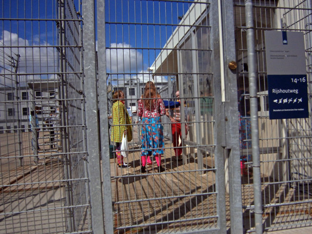 Brig Clowns at the Zaandam Detention Centre. Photo: Karen Eliot