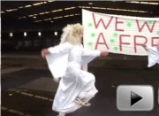 Angels without borders landed near the Detention Centre Zaandam, December 18th 2011